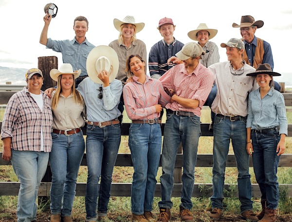 Country crowd against Fence